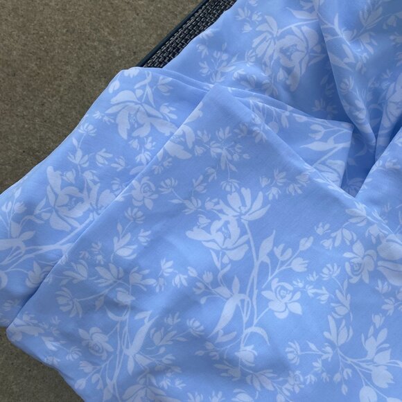 ~Ladies A New Day Powder Blue Floral Girly~Girl Jumpsuit~M~NWT's - Picture 7 of 7